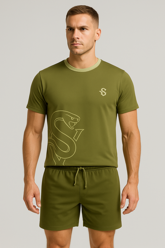 Lightning 2 piece Set - Olive Green