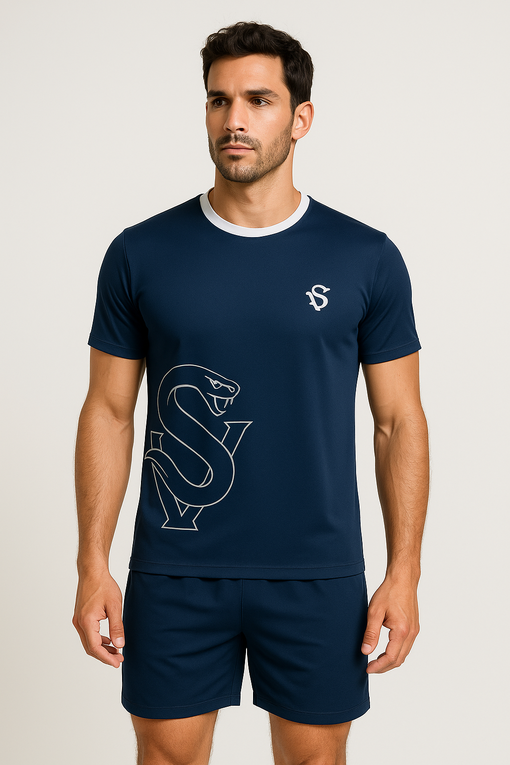 Lightning 2 piece Set - Navy & White