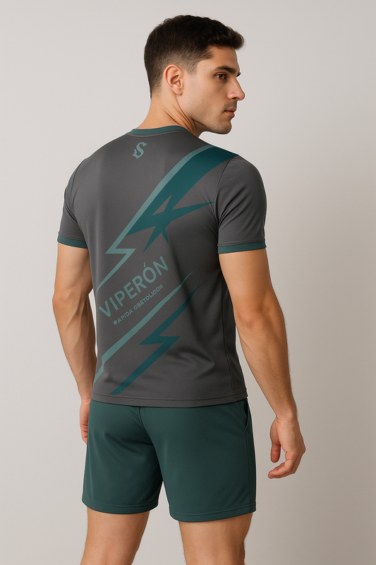 Lightning 2 piece Set - Grey & Teal